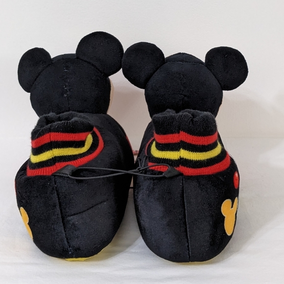 Disney Junior Mickey Mouse Toddler Boys 3D Design Plush Slippers, Size 11-12 - Picture 2 of 5